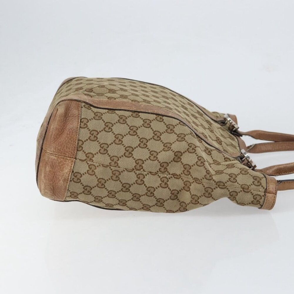 GUCCI GG Canvas Miss GG Tote Bag Beige Silver 342591 Auth 154584 - Picture 5 of 16